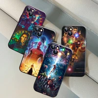 marvel the avengers iron man phone case for apple iphone 13 12 11 pro 12 13 mini x xr xs max se 6 6s 7 8 plus silicone cover