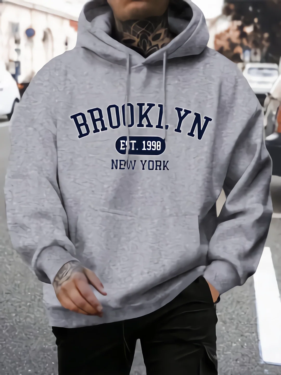 Brooklyn Est 1998 Нью-Йорк bas외 erkekler толстовки с капюшоном в стиле Харадзюку толстовка