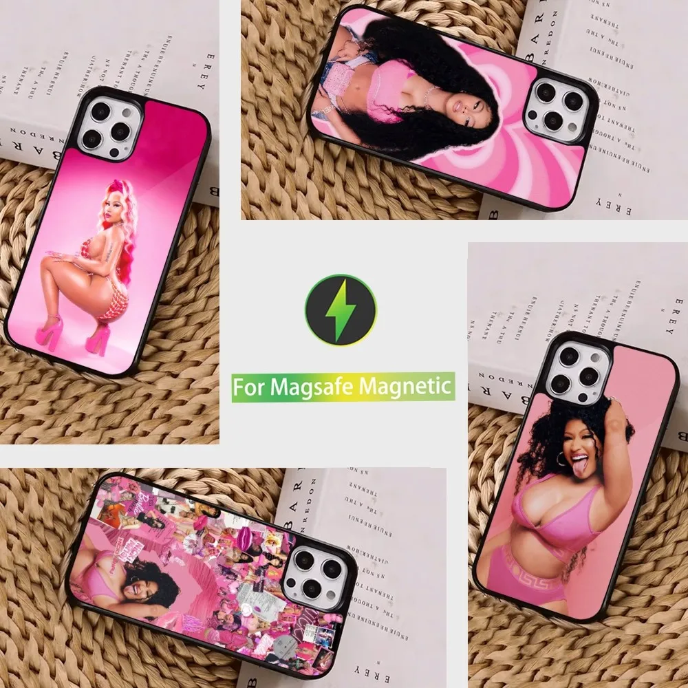 Чехол для телефона Hot Singer N-Nicki M-Minaj iPhone 16 15 14 13 12 11 Pro Max Plus Mini Magsafe чехол с магнитной