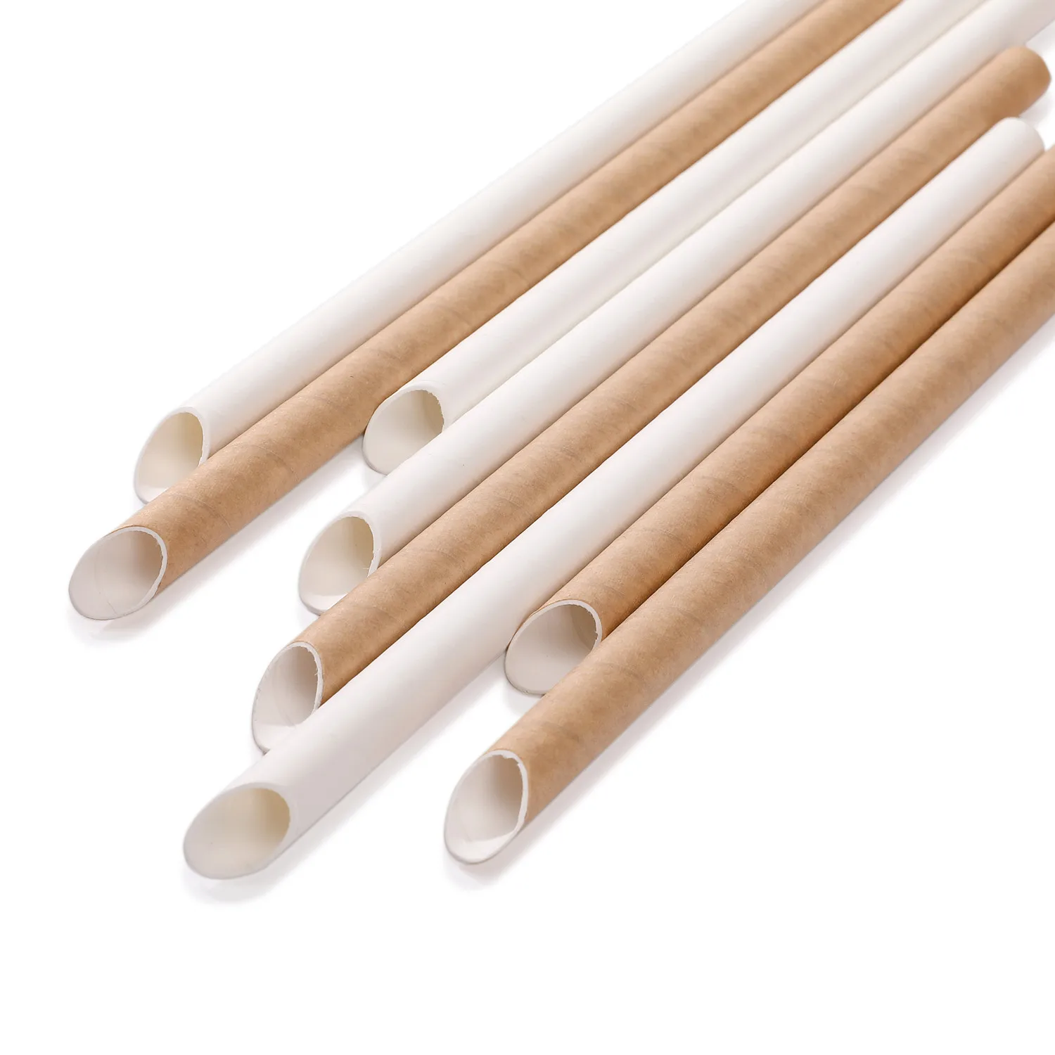 

Disposable paper straw tip Individually packaged beverage Boba pearl milk tea straw Bubble Tea Paper Straws