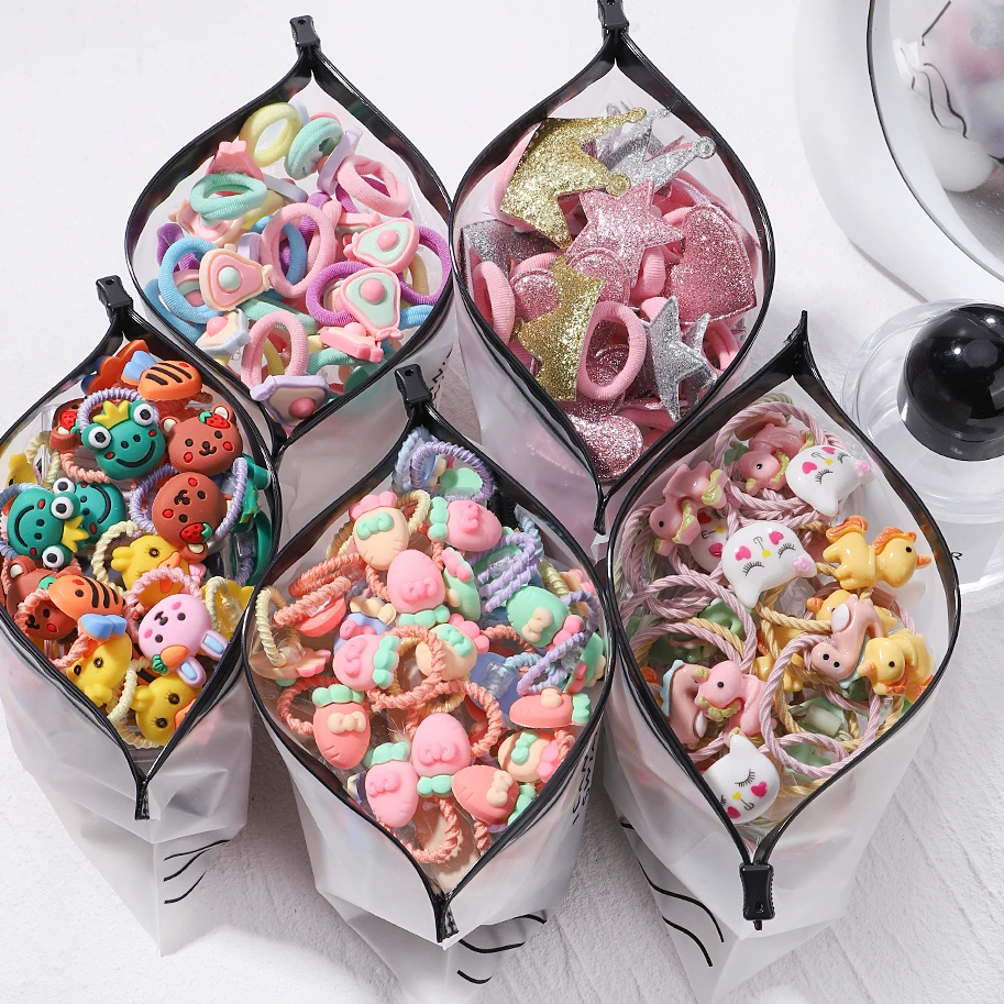 10 шт. детские эластичные ленты для волос с героями мультфильмов яркие макароны