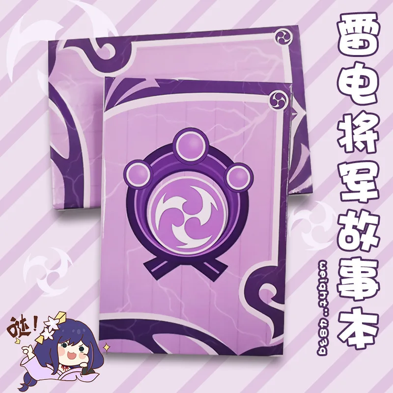 

Anime Game Genshin Impact Raiden Shogun Beelzebul Zhongli Klee Story Book Theme Handbook Notebook Diary Gift Dodoco Tales