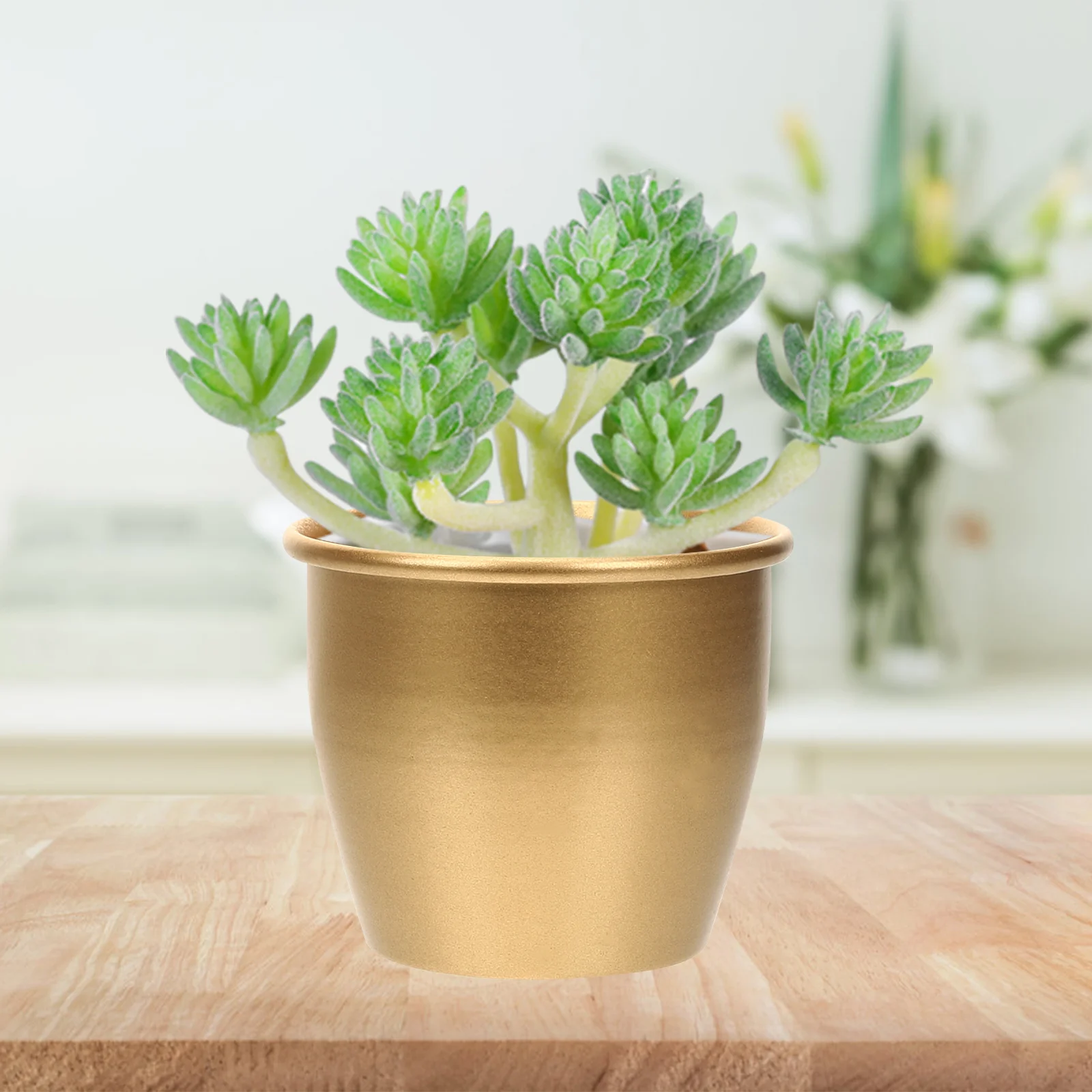 

Metal Flower Pot Iron Pot Planter Living Room Balcony Garden Metal Planter Pot