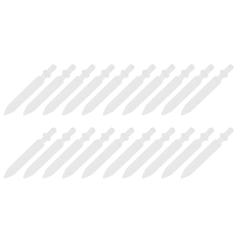 

20 Pcs White Accessories 07mm Pen Supplies White Marker Fine Tip Oil Portable Points Nibs Replacement Equipment