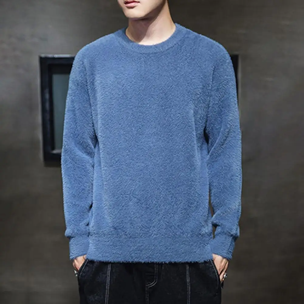 

Stylish Men Winter Sweater Long Sleeves Anti-shrink Winter Sweater Casual Men Autumn Sweater
