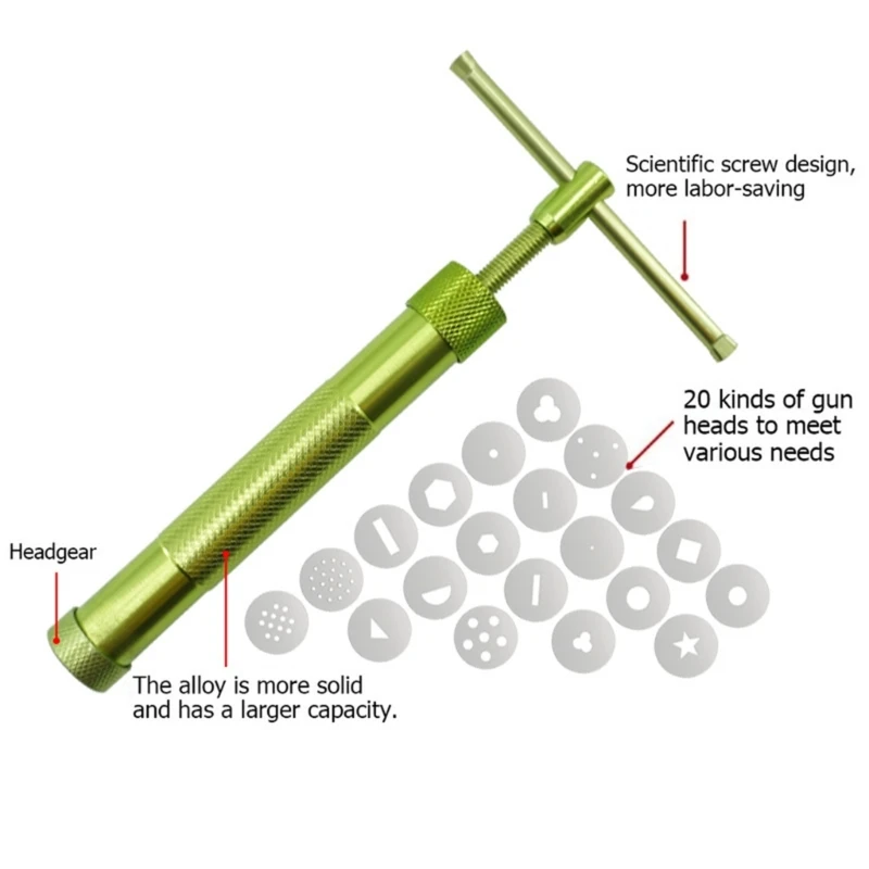 Экструдер для сахарных паст пресс помадки с 20 наконечниками инструмент