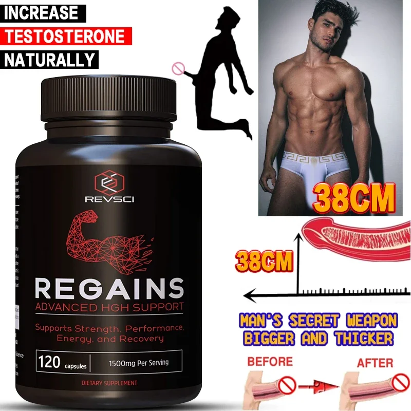 

Men's Enhancement Supplement Stimulates Growth Hormone Production and Promotes Muscle Growth Amino Acids Non-GMO