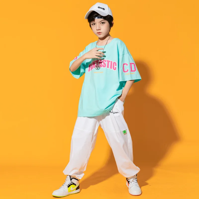 

Summer Boys Sport Sets Hip Hop Letter Pattern T-Shirt + Pants Teenager Clothes 2Pcs Streetwear Outfit 6 8 9 10 11 12 13 14 Years