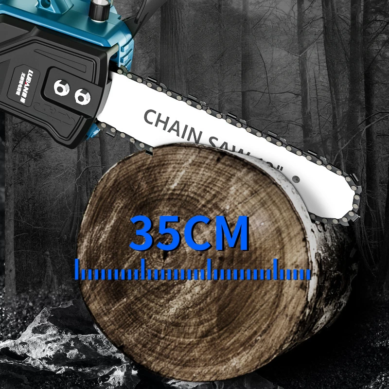 12-дюймовая бесщеточная литиевая цепная пила высокой мощности для дома и улицы