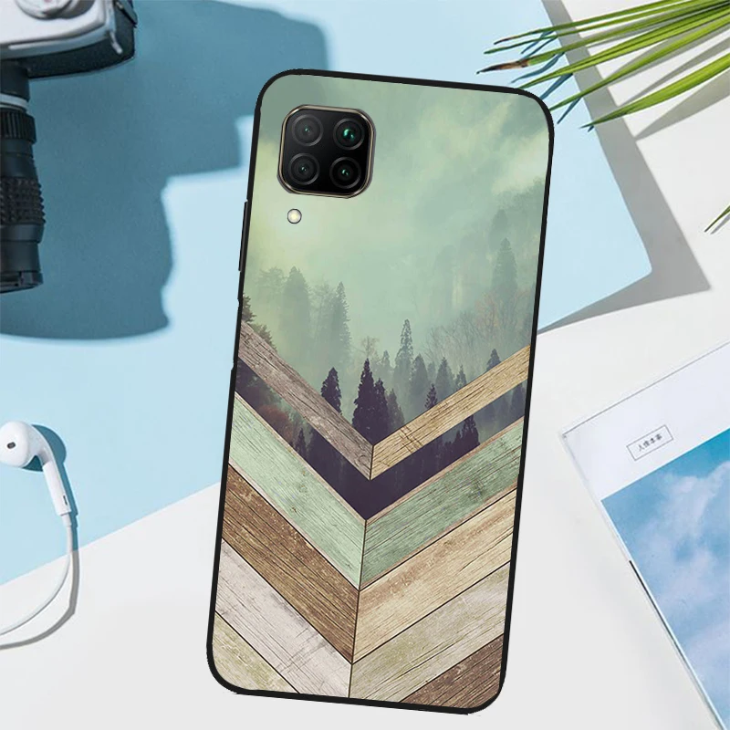 Фото Чехол Forest Geometry Wood Nature для Huawei Nova 7i 8i 3i 11i 12i 9 10 SE Y73 Y90 Y70 Y72 Y61 Y91 P30 P40 Lite P60 Pro №5