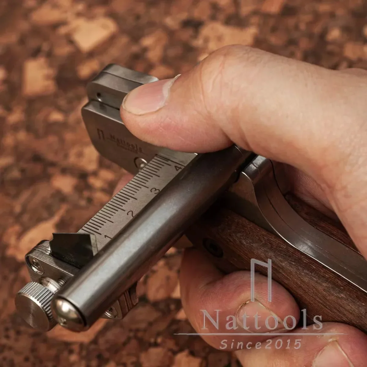 Резак для ремня Nattools ручной режущий ролик кожи сделай сам 10-60 мм регулируемый
