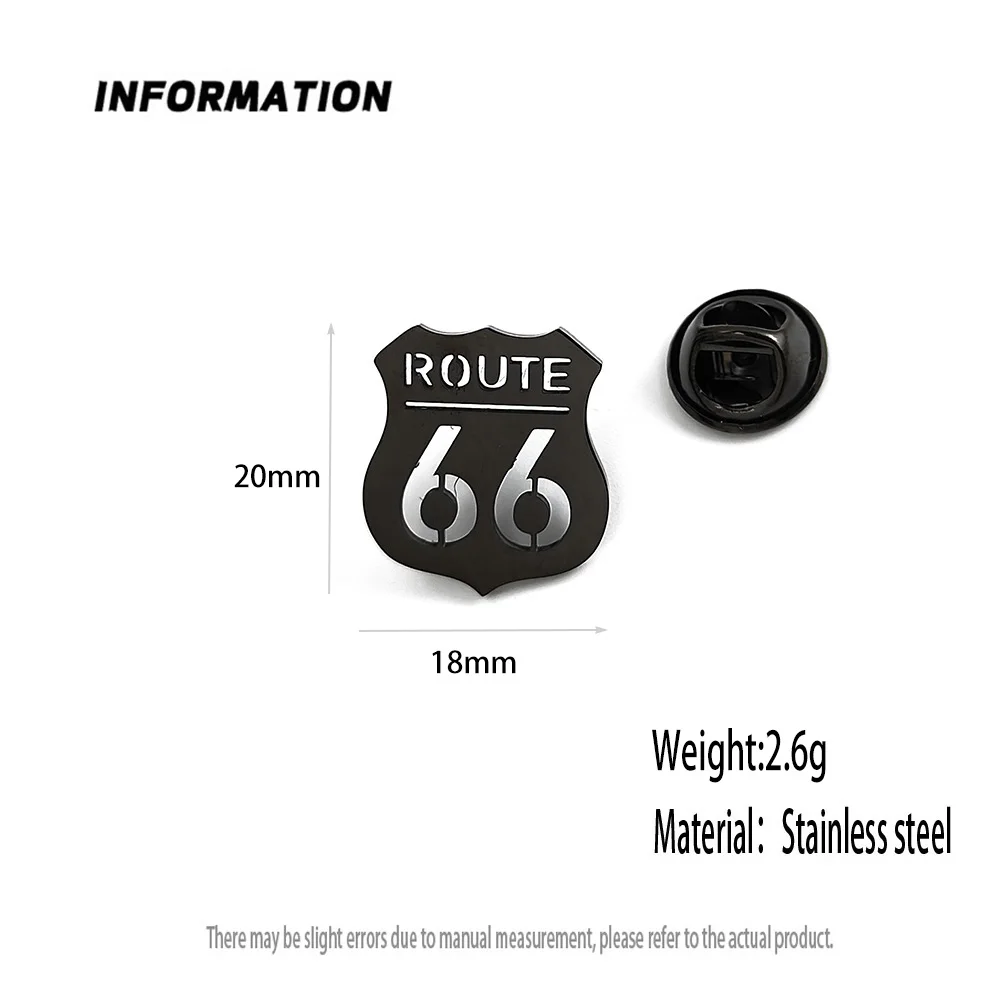 Мужская брошь из нержавеющей стали