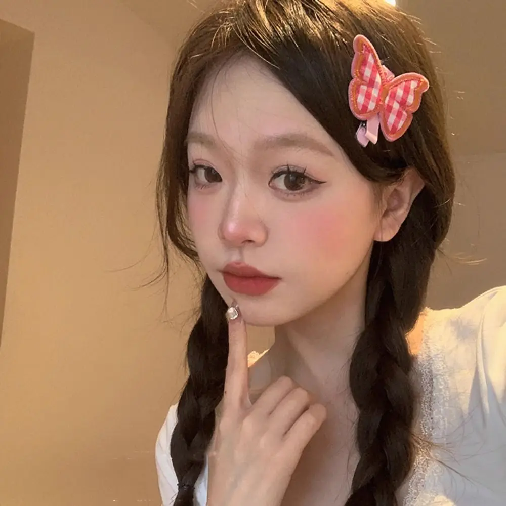 Женские заколки для волос в клетку, в полоску