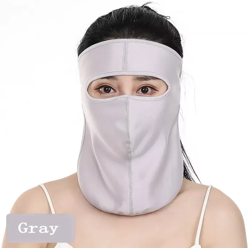 

Ice Silk Outdoor Sunscreen Balaclava Face Mask Cycling Bike Motorcycle Scarf Breathable Bandana Full Face Wind Mask