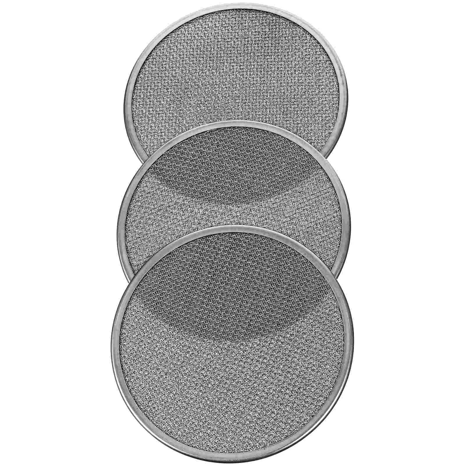 

3Pcs Beverage Cup Lids Metal Cup Protector Stainless Steel Cup Lids Metal Cup Nets for Bar