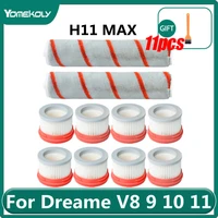 for xiaomi dreame v8 v9 v9b v9p v10 v11 v12 h11 max wireless vacuum cleaner hepa filter plush rolling brush