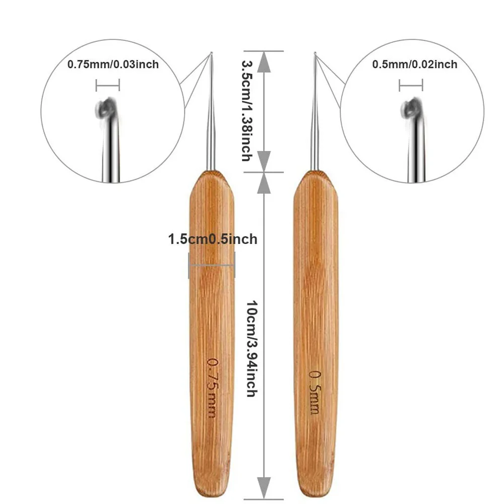 3pcs/set Dreadlock Crochet Hook Tool Braid Hair Dreadlocks Needle Weaving for Craft DIY Braids Tools |