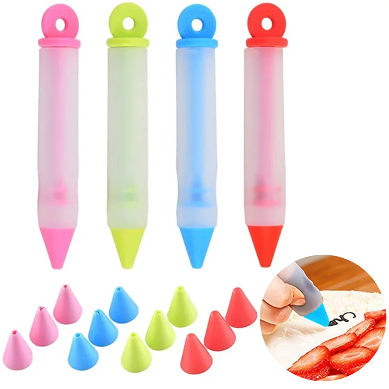

Набор для торта, многофункциональная Силиконовая ручка для письма еды, практичные кухонные инструменты для торта