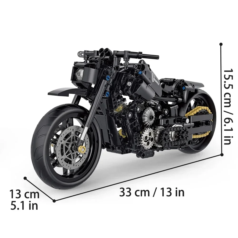 Высокотехнологичные Классические Мотоциклетные Строительные Блоки Набор 586