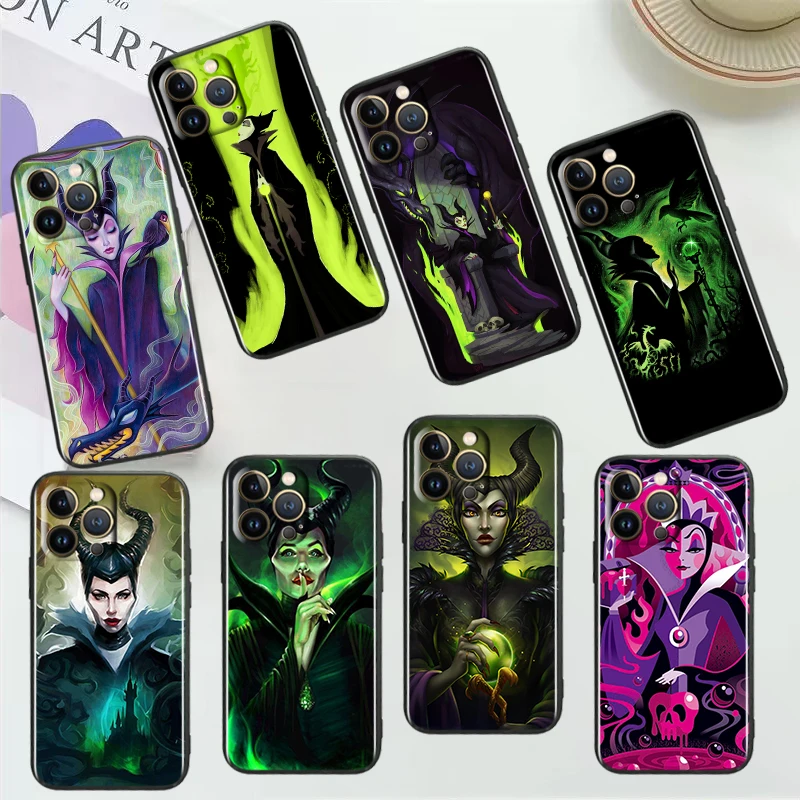 

villain witch For Apple iPhone 14 13 12 11 Pro Max Mini XS Max X XR 7 8 Plus SE2020 Black Phone Case Cover