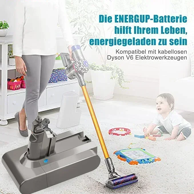 6000 мАч для Sony аккумулятор Dyson V6 V7 V8 V10 аккумуляторная батарея SV10 SV11 SV12 SV09 пылесоса