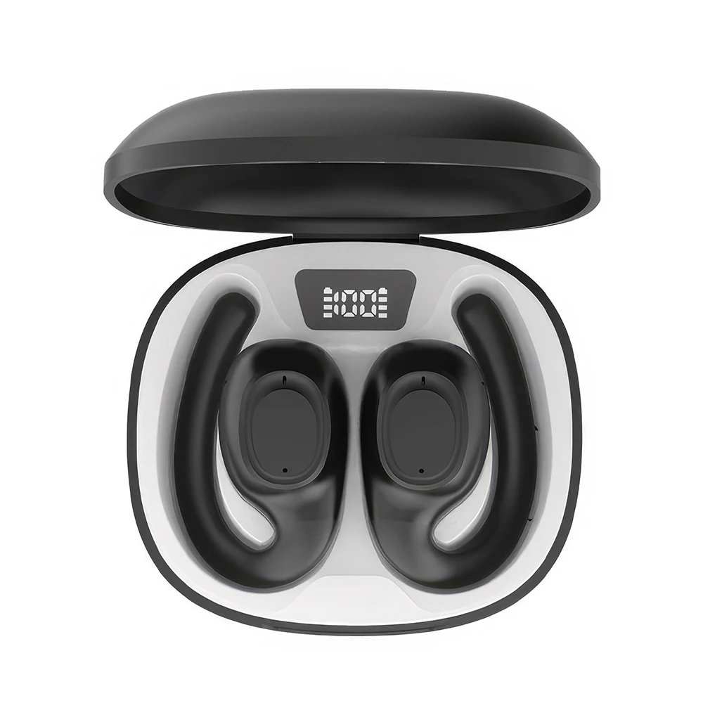 

2023 Bluetooth 5.3 True Wireless Earbuds Waterprrof Earhook Sport Earphones with Long Standby Time & Noise Cancelling Microphone