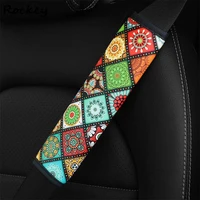 car seat belt shoulder guard pads covers bohemian style insurance belt shoulder protective sleeve auto interior car accessories