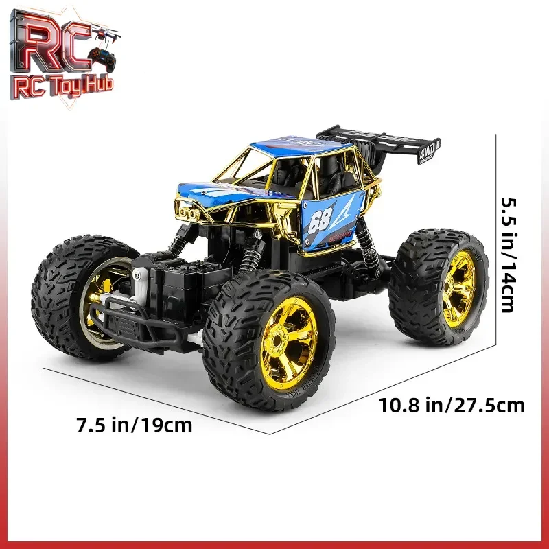 Фото Высокоскоростная радиоуправляемая машина 2.4G 4WD, скорость 30 км/ч, масштаб 1:12, внедорожный монстр-трак для подъема в гору, радиоуправляемый внедорожник на пульте управления №4