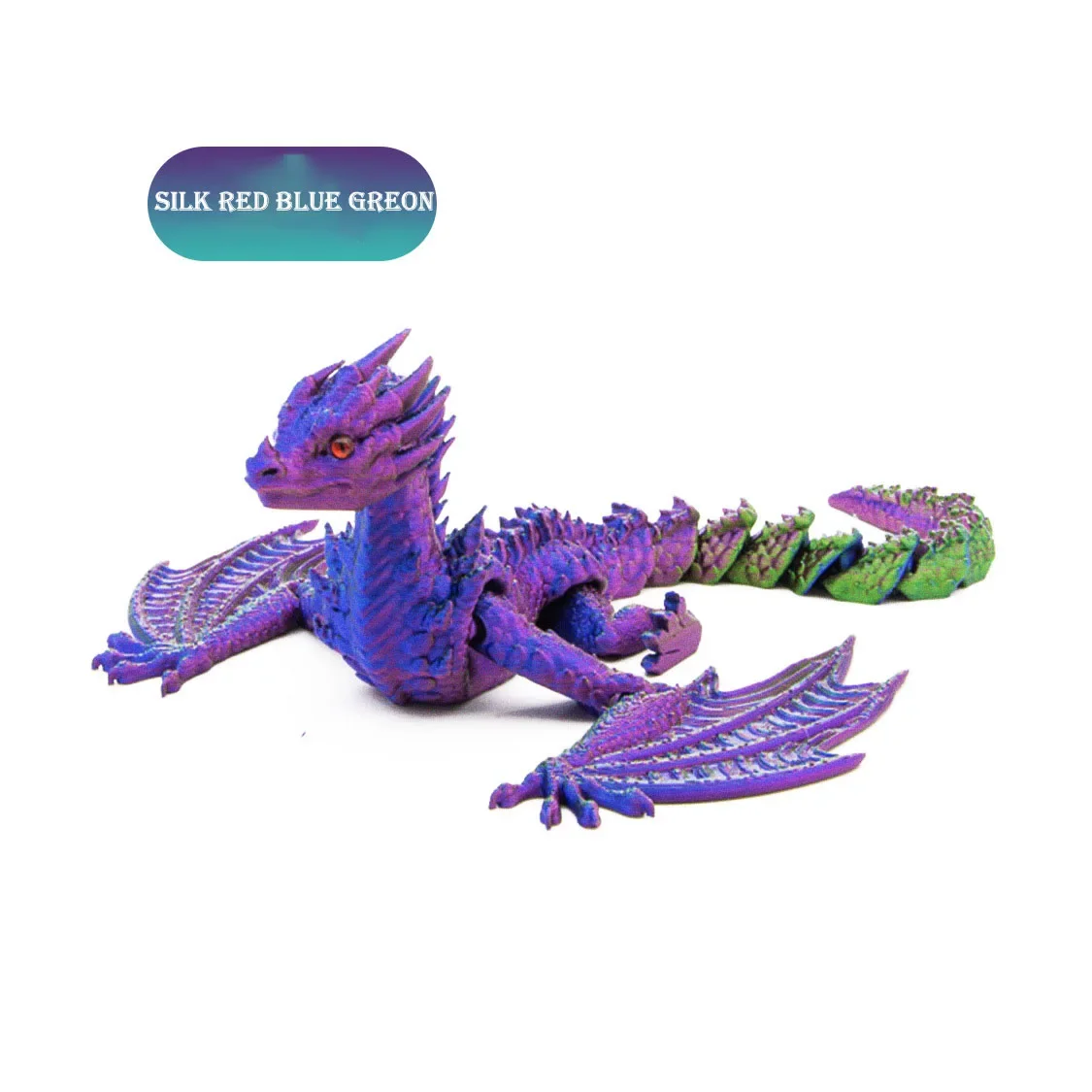 Игрушки, 3D печатные хрустальные камни, дракон, цельные суставы, подвижное украшение для дома, украшение, стоит собирать