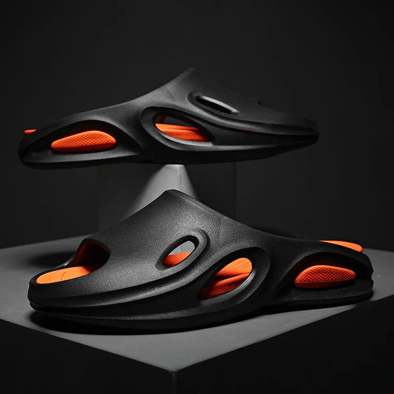 

Men Summer Slipper 2023 New Style Man Fashion Beach Slippers Thick Platform Sole Slides High Quality Non-slip Water Aqua Sandal