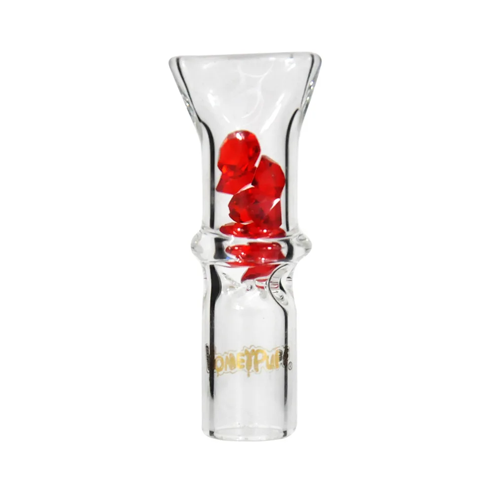 

8MM Exquisite Colored Diamond Glass Filter Nozzle Filter element transparent glass comfortable taste nozzle smoking accessories