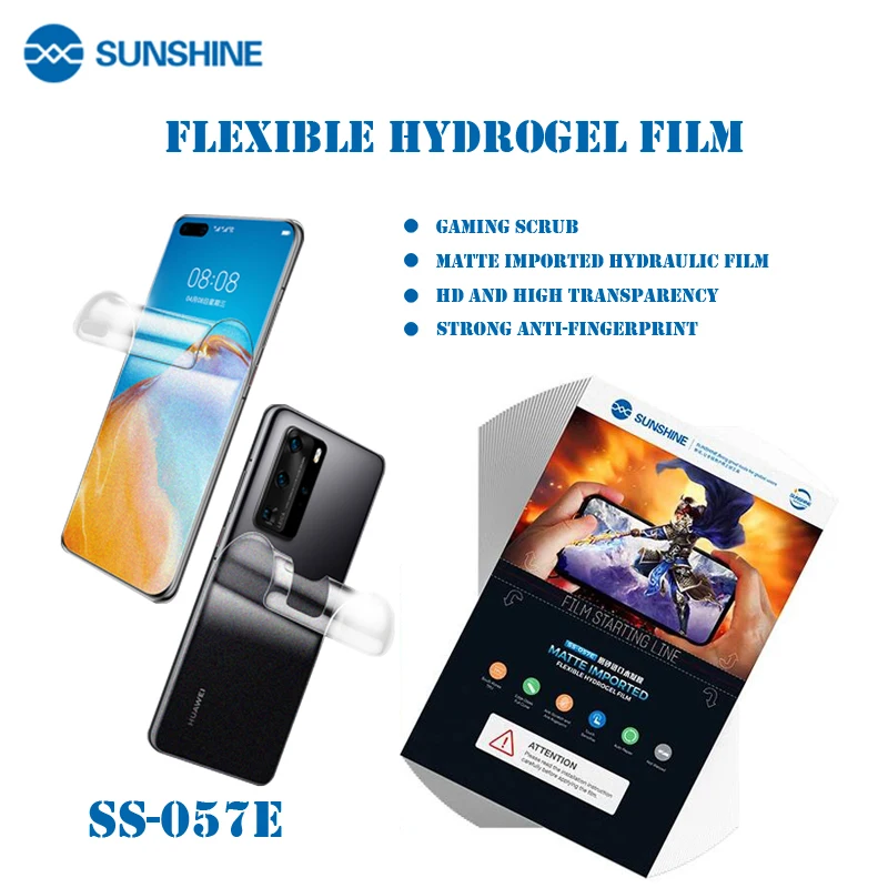 

50pcs Sunshine Flexible Hydrogel Film SS-057 SS-057A 057R SS-890C Auto Film Cutting Machine Mobile Phone Screen Protective Film