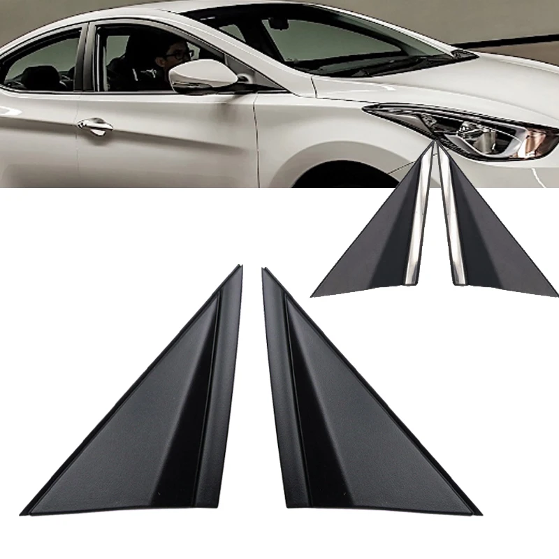 

Front Window A-pillar Triangle Molding For Hyundai Elantra 2014 2015 2016 86180-3X500 86190-3X500 Door Cover Mirror plate