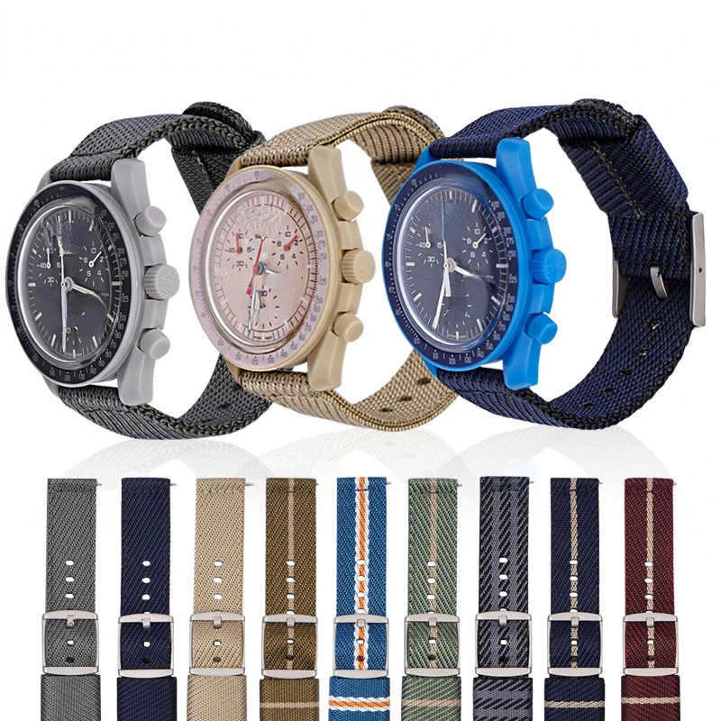 

Ремешок нейлоновый для часов Omega, ремешок для часов планетарной серии Swatch, аксессуары для часов, 20 мм