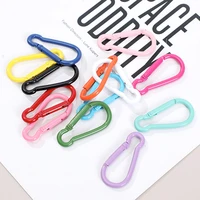 10pcs colorful carabiner clips gourd shape lock buckle snap clip hook outdoor fishing tool keychain backpack lock buckle