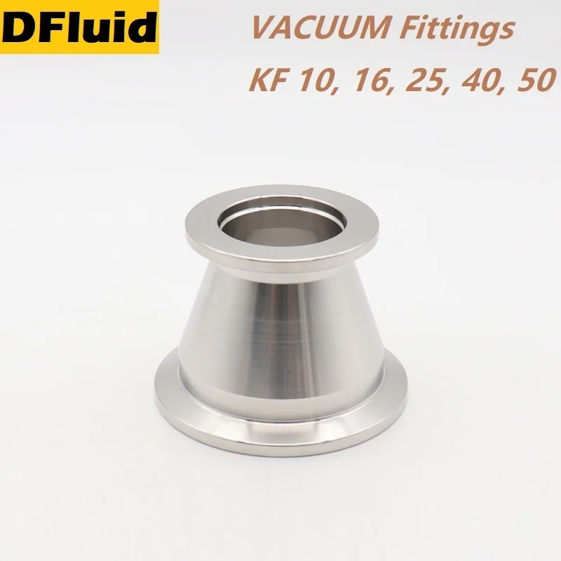 

304 Stainless Steel KF10/16/25/40/50 REDUCER VACUUM Fittings High Quality Quick Flange Fittings For VACUUM Pumps Pipeline