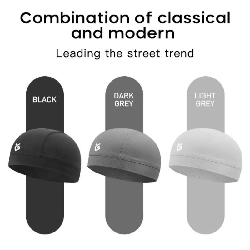 

Cooling Schedel Cap Ademend Zweet Wicking Outdoor Sport Fietsen Running Hoed Cap Inner Liner Helm Dome Cap Zweetband Snel Droog