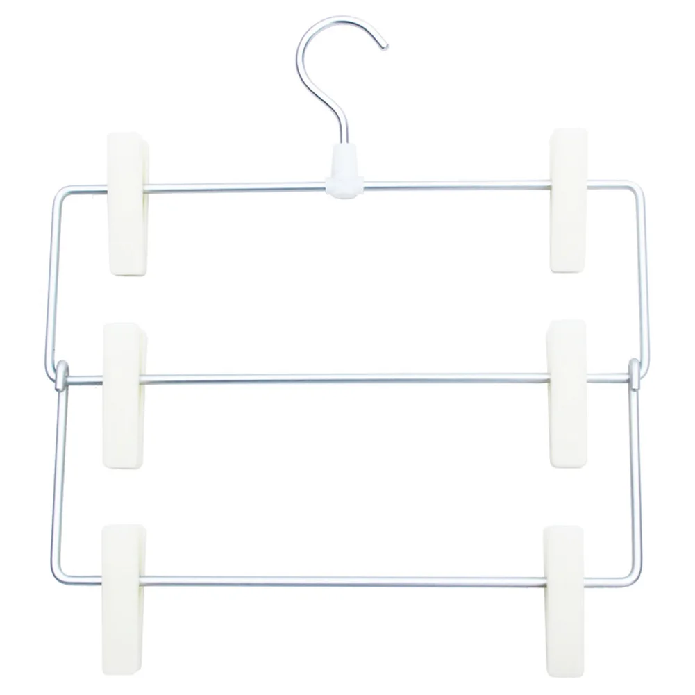 

3-уровневая алюминиевая вешалка, многофункциональная Нескользящая вешалка для брюк, зажим для одежды для дома, спальни, фитинга, комнаты, ве...