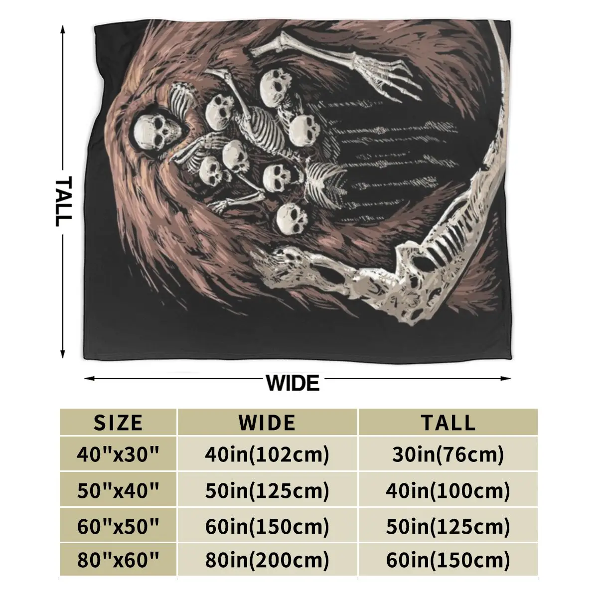 Ультрамягкое одеяло из микрофлиса The Gravelord V 2.