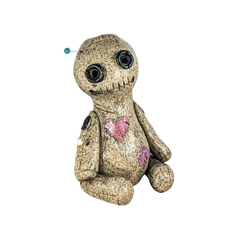 

1 шт. кукла Voodoo конусная горелка креативная горелка для благовоний Настольный полимерный орнамент ручная работа Смешные фигурки Статуэтка подарки