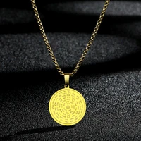 chengxun 72 names of the god moses pendant necklace for women men stainless steel religious charm neck chain amulet jewelry