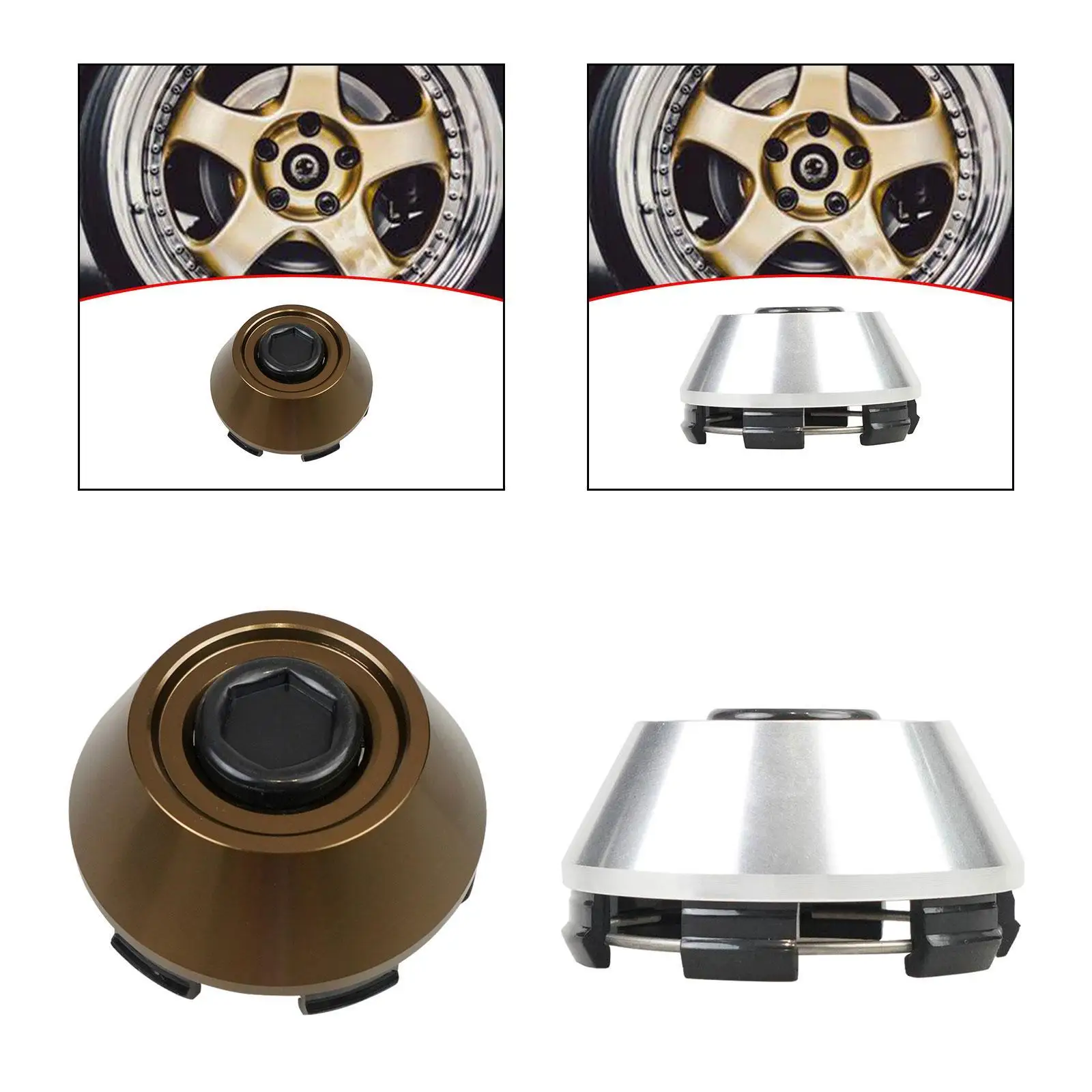 Колпаки ступиц Крышка колеса для спортивных дисков TE37 Прочная простая установка