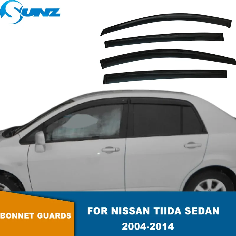 Weathershield For Nissan Tiida Sedan 2004 2005 2006 2007 2008 2009 2010 2011 2012 2013 2014 Car Window Visor Sun Rain Guard