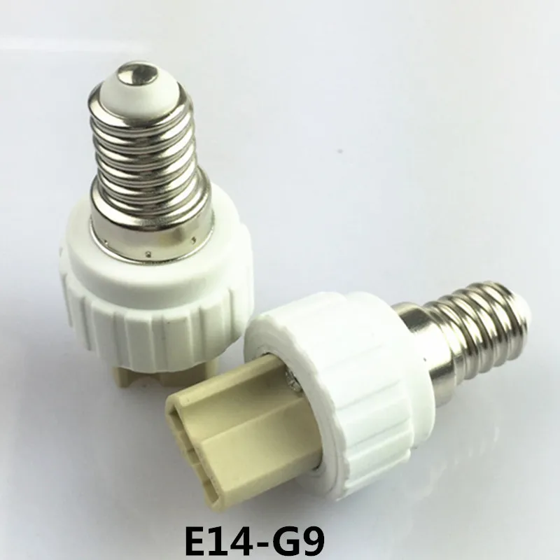 

Адаптер для цоколя лампы E14 в G9, основа для лампы, преобразователь, аксессуар для освещения, керамический огнезащитный ПБТ
