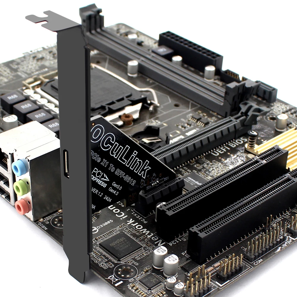 Карта адаптера PCIe к SFF 8611 и 8612 Адаптер карты расширения PCI Express SFF-8612 SSD U.2 OCUlink для