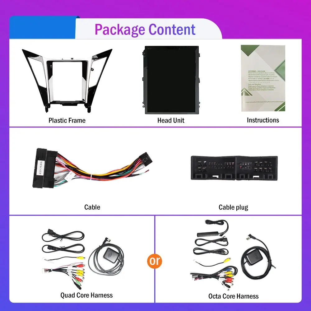 Для Hyundai SONATA 2010-14 двойной Din автомобильный стерео 2 Android радиоплеер авторадио аудио