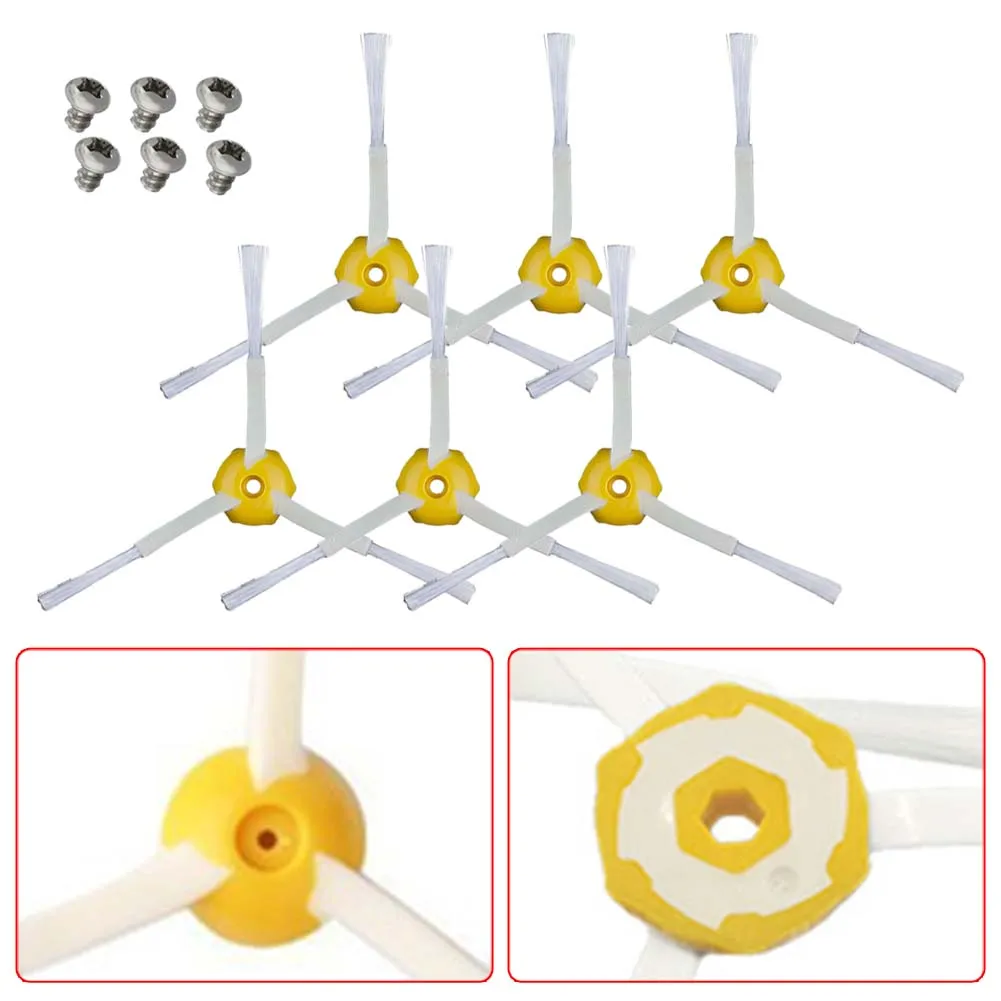 

Набор сменных боковых щеток и винтов для пылесоса IRobot серии 500 / 600/700, 6 шт., запасные части, аксессуары для очистки
