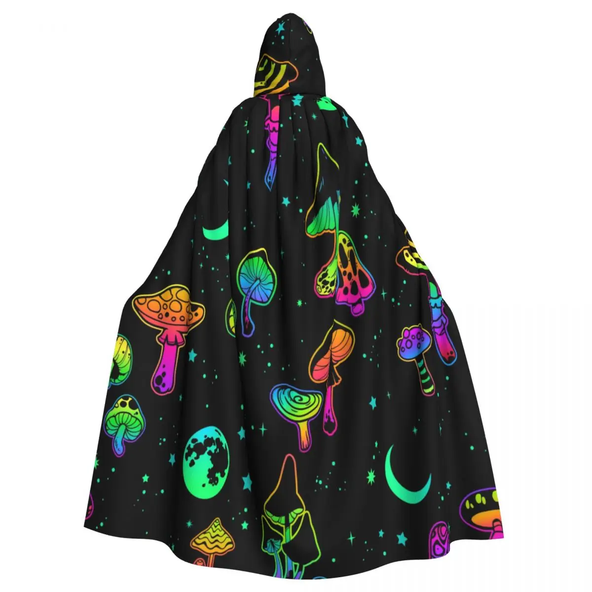 

Фотофон с капюшоном, психоделические грибы и Луны, средневековый костюм ведьмы, вампир, эльф Пурим, карнавал, Фотофон