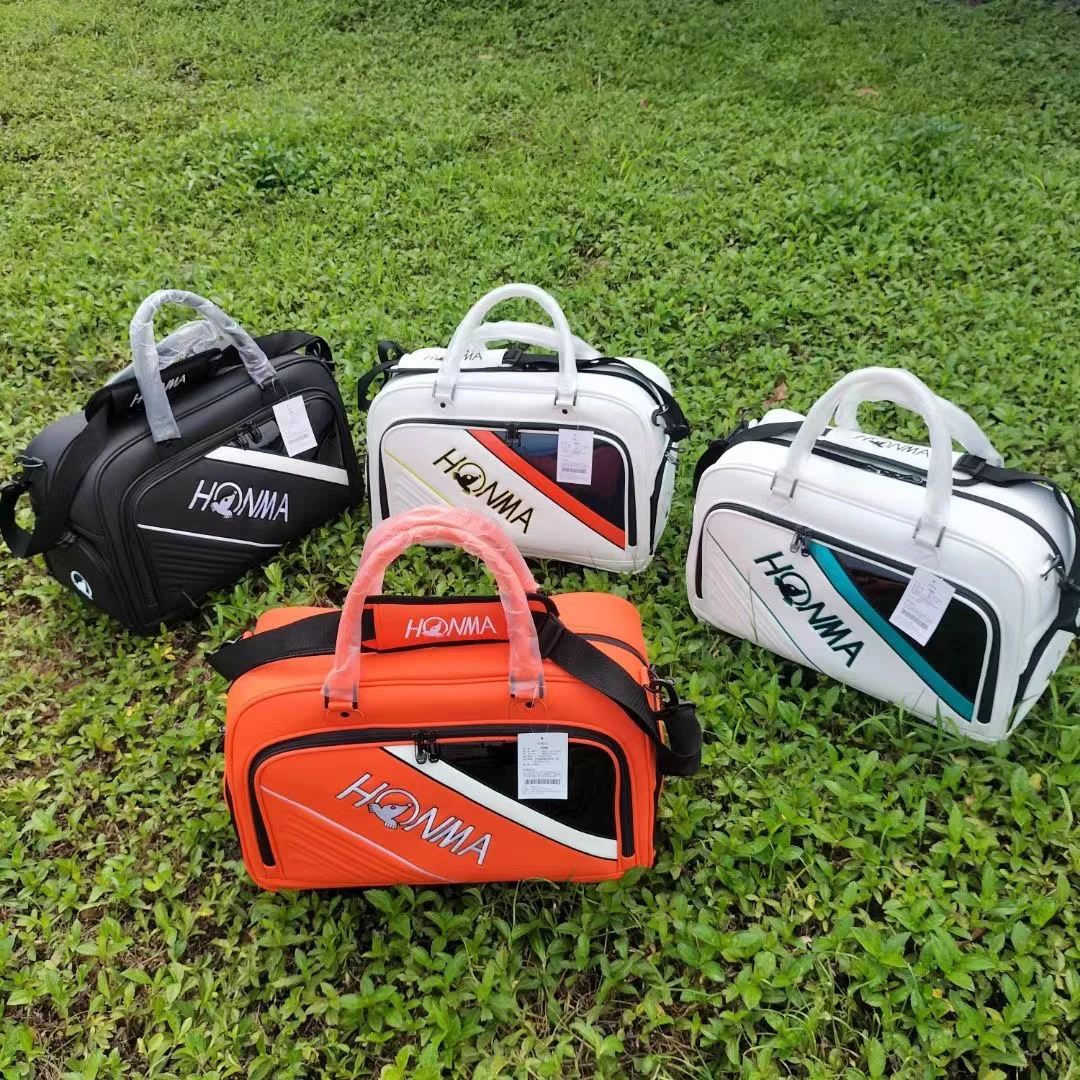 

2023 New HONMA Golf Clothes Bag Men's and Women's Clothes Bag Independent Shoe Warehouse Travel Boston Bag