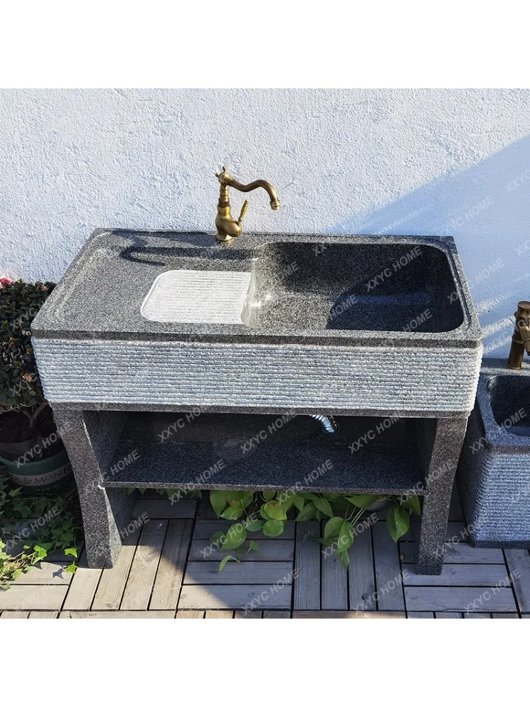 Натуральная Мраморная Ванна для стирки уличный стол во дворе с мойкой балконом